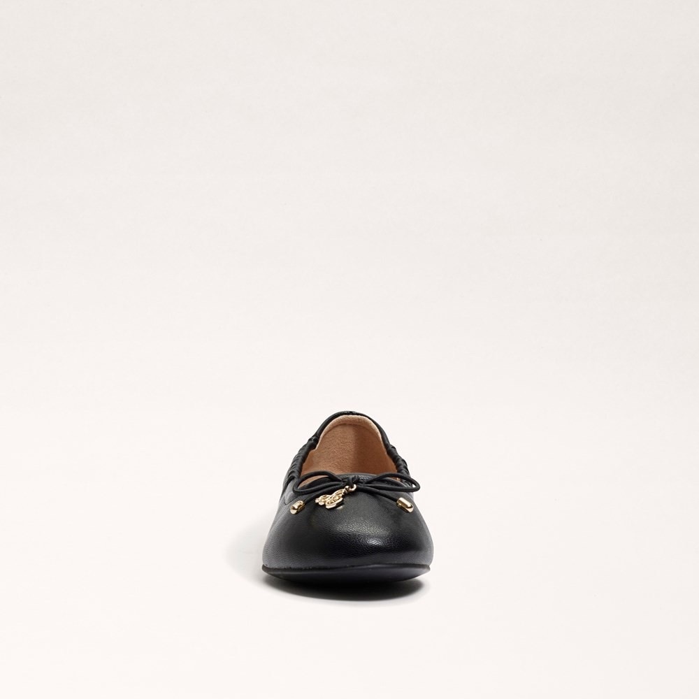 Sam Edelman big kid size 4 Felicia mini ballerina flats..black w/gold (NWT) - Picture 4 of 12